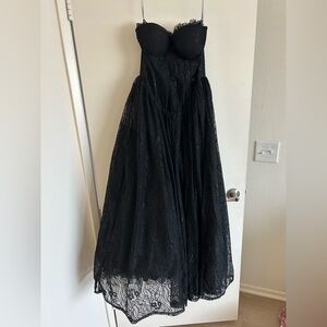 Fashion Nova LUXE Black Strapless Gown for Prom